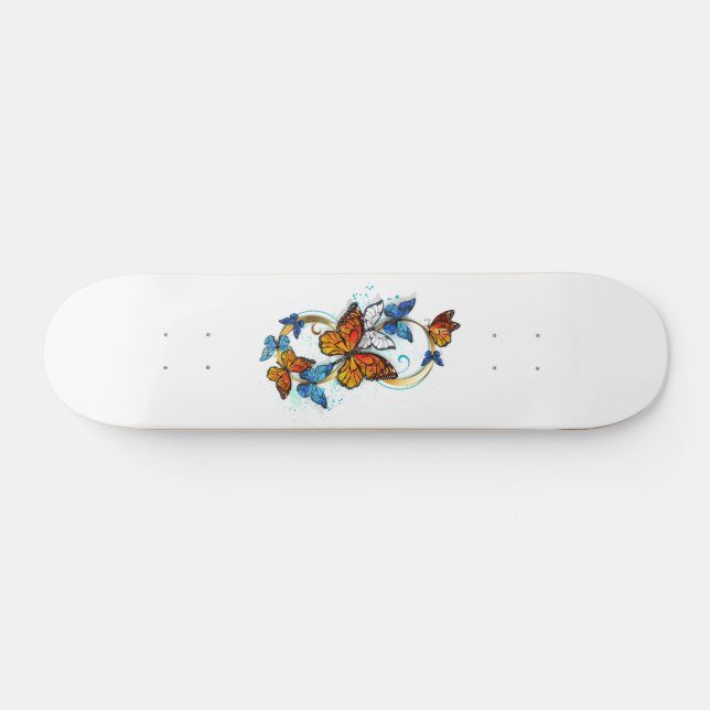 Skate Infinity of Monarch Butterflies (Horz)