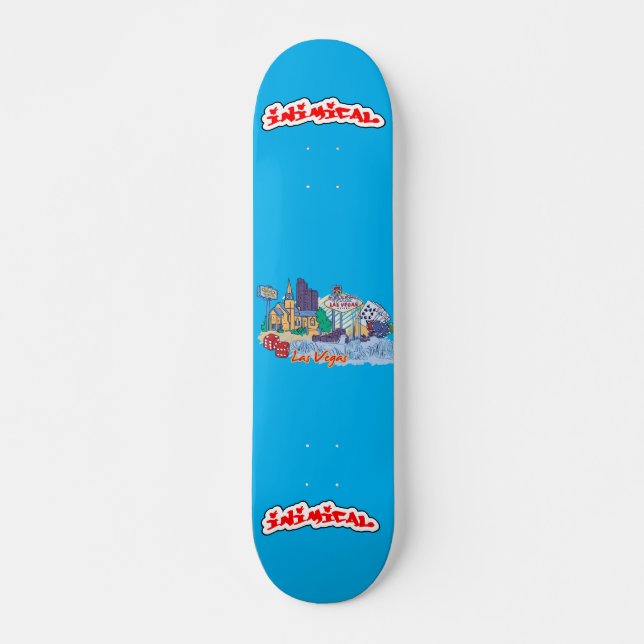 Skate Inimical Las Vegas Deck (Frente)