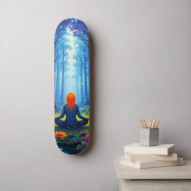 Skate ioga (Arte de parede)