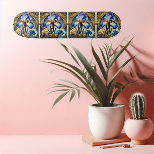 Skate Íris Espiritual Art Nouveau Motivo Floral Simétric