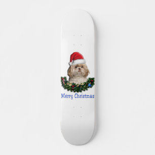 Skate Itens de Natal do Shih-Tsu Dog