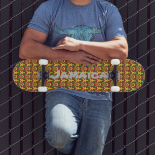 Skate Jamaica Vermelho Dourado Verde