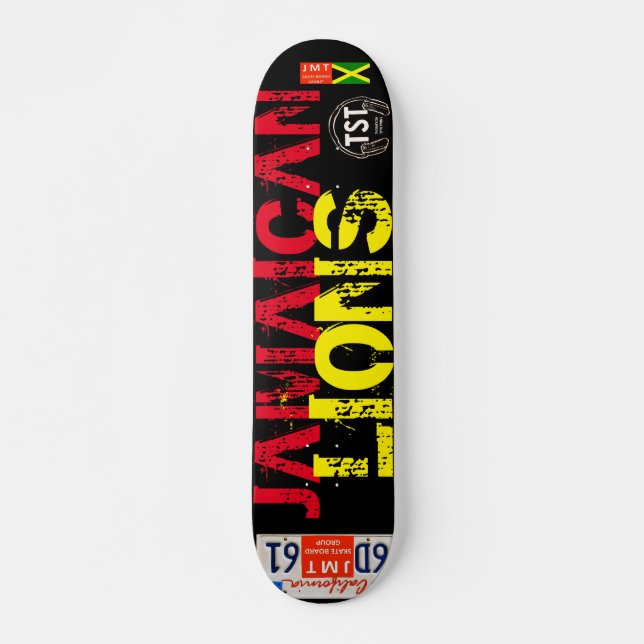 Skate JAMAICAN LIONS JMT EUA skateboards (Frente)