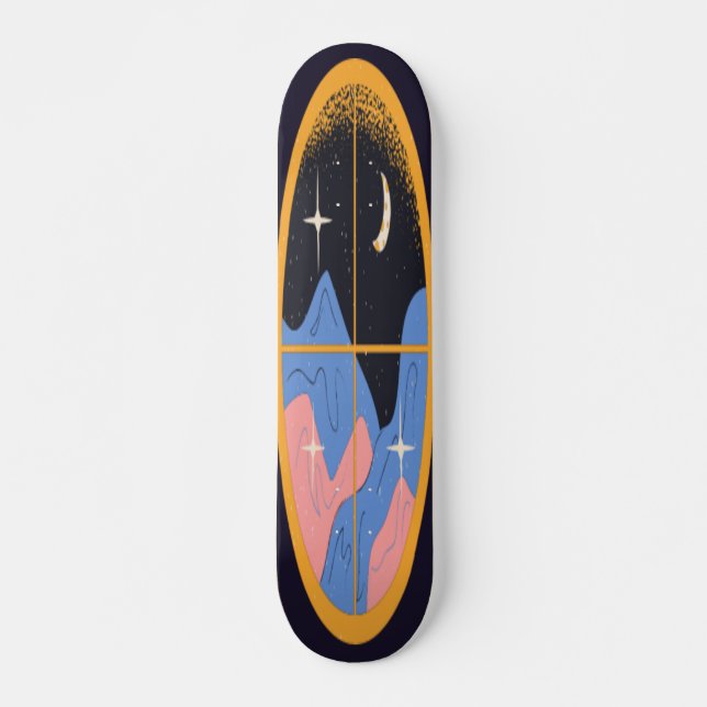 Skate Janela Desenhada à Mão (Frente)