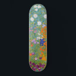 Skate Jardim Flor (por Gustav Klimt)<br><div class="desc">Este design apresenta uma pintura do artista austríaco Gustav Klimt (1862-1918). É uma representação de um belo jardim floral no estilo impressionista típico de Klimt. As flores quase parecem estar transbordando, e é impossível não se sentir otimizado por sua beleza. A obra original foi concluída em 1907 e seu título...</div>