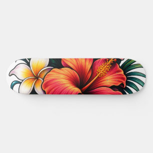 Skate Jardim Floral Colorido Design de Flores