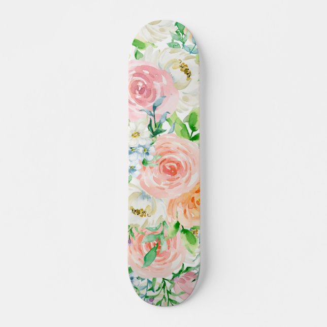 Skate Jardim romântico Pastel (Frente)