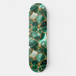 Skate Jasper Verde com inclusões de ouro