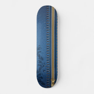 Skate Jeans Pintados Floreados Denim