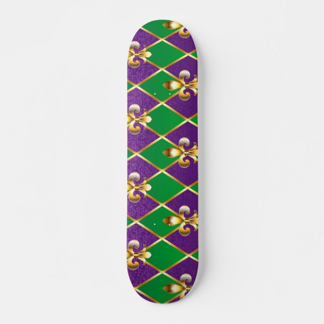 Skate Jewelry Background Mardi Gras (Frente)