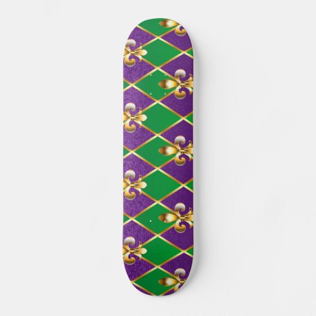 Skate Jewelry Background Mardi Gras (Frente)