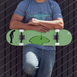 Skate Jogando golfe,