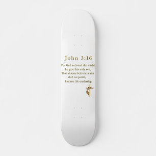 Skate John 3:16 presentes cristãos