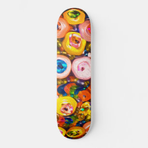 Skate Joias Coloridas de Botões