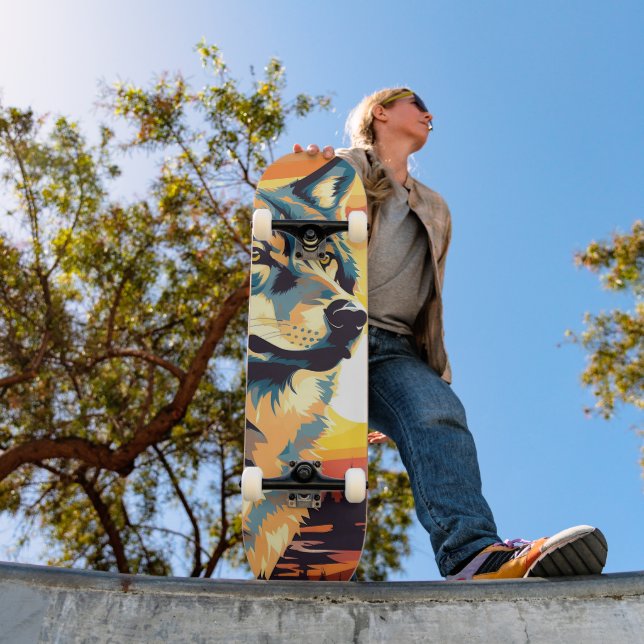 Skate Jornada Impressionista de Lobo Majestoso (Ao ar livre 1)