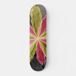 Skate Joy, verde rosa, Antracite Fantasia Flor Fractal