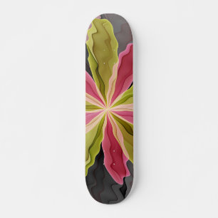 Skate Joy, verde rosa, Antracite Fantasia Flor Fractal