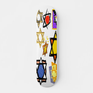 SKATE JUDEUS STARS PRO DECK - PRESENTES JUDAICOS - HANUK