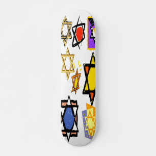 SKATE JUDEUS STARS PRO DECK - PRESENTES JUDAICOS - HANUK