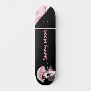 Skate K-drama aquarela elegante personalizado fandom cor