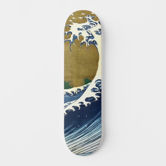 Skate Katsushika Hokusai - Onda Grande Colorida (Frente)