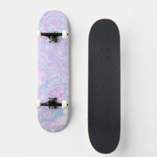 Skate Kawaii Cute Boho Swirly Pastel Cotton Candy Marble