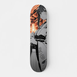 Skate KAWAII Japanese Girl Skateboarding