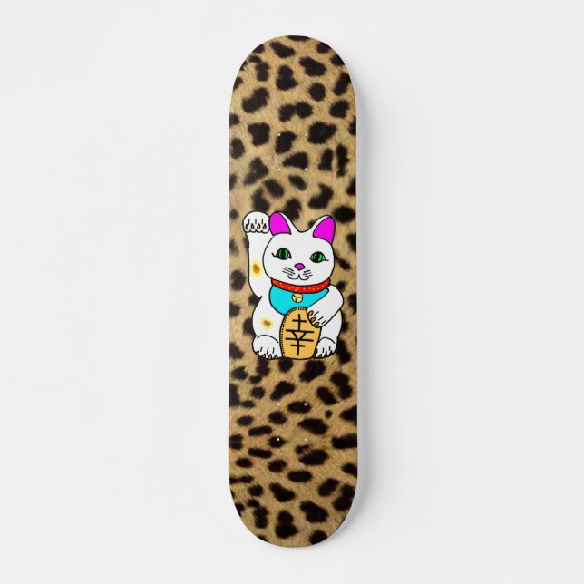 Skate Kawaii Rave Lucky Cat Maneki Neko (Frente)