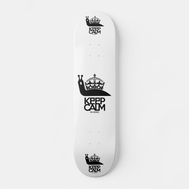 SKATE KEEP CALM NO WORDS BY MASANSER (Frente)