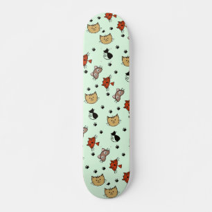 Skate Kitty Cat Pattern