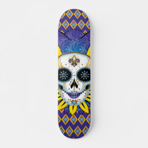 Skate Lady Jester Skull