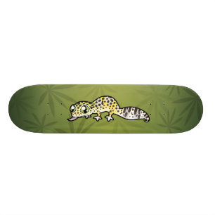 Skate Lagartixa Leopardo Desenhada