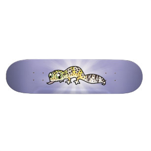 Skate Lagartixa Leopardo Desenhada