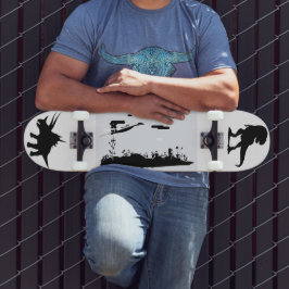 Skate Land of Dinosaurs shadow graphic image 