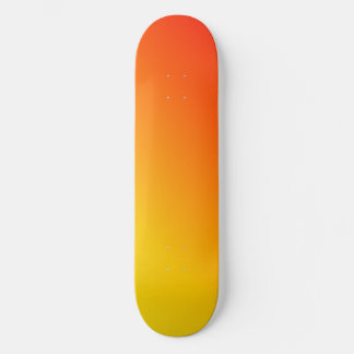 Skate Laranja Amarelo Estético