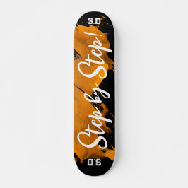 Skate Laranja Brutal Negro
