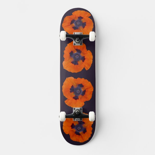 Skate Laranja Escarlate Poppy 1 (Frente)