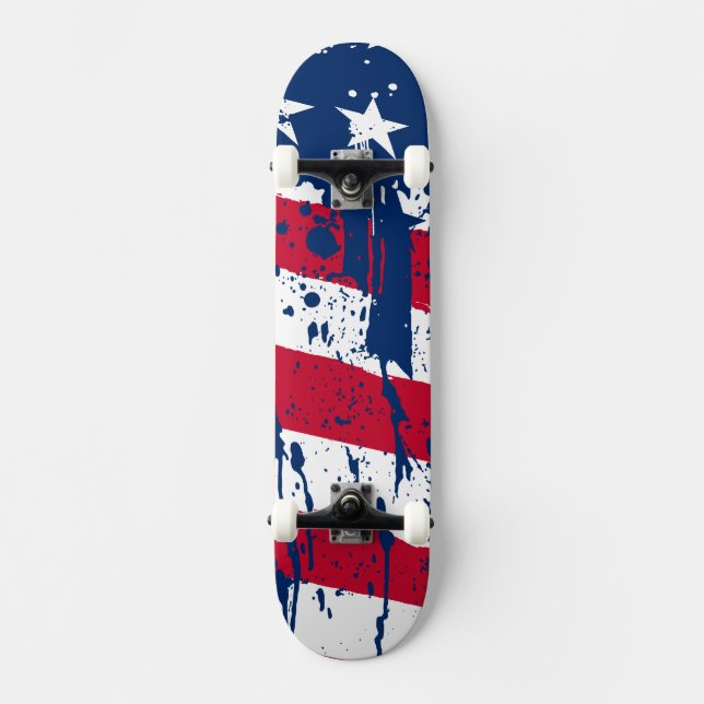 Skate Largar Sinalizador de Splash Colors America (Frente)