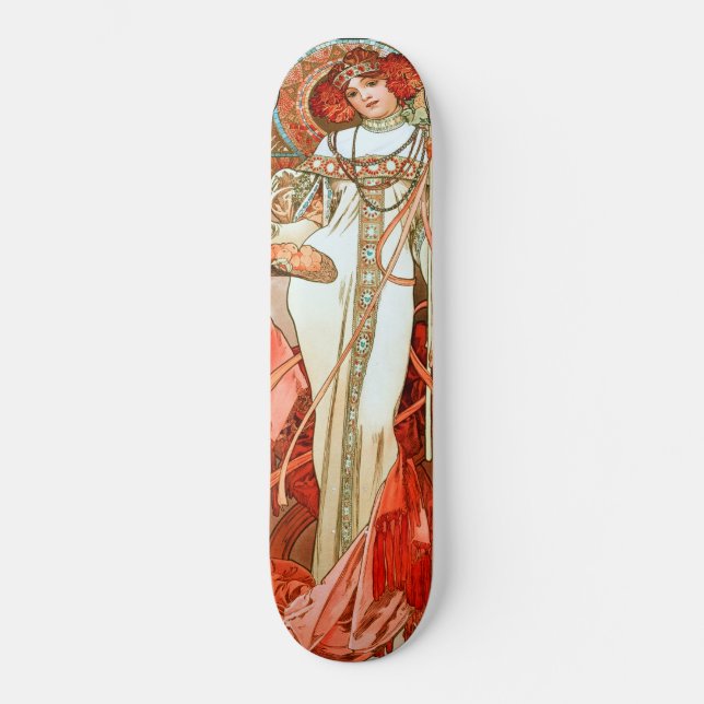 Skate L'Automne por Alphonse Mucha (Frente)