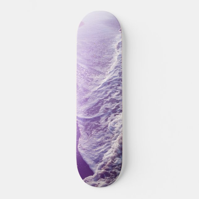 Skate Lavanda suave Ondas de Sonho no Oceano Roxo #1 #wa (Frente)