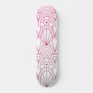 Skate Legal padrão branco cor-de-rosa Deco de Arte Mode