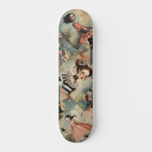 Skate Legal página de dissociação colorida de meninas in