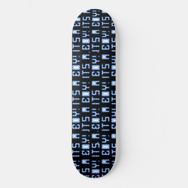Skate Legal Preto E Azul É Um Quadro Personalizado (Frente)