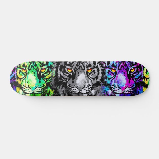 Skate Legal Tiger Trabalho de arte - Wildlife Big Cats - (Horz)