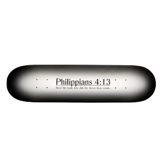 Skate Leia o 4:13 dos Philippians da bíblia