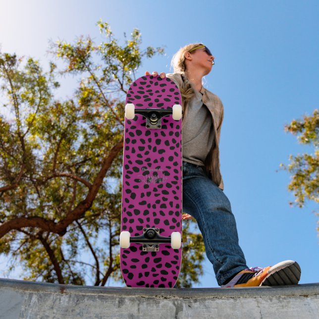 Skate Leopardo rosa HAMbWG (Ao ar livre 1)