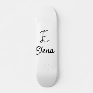 Skate Letra E monograma preto minimalista simples adicio