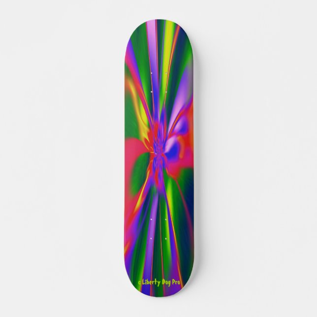 SKATE LIBERTY DOG PRO COMPRO PSYCHEDELICA MADNESS DECK (Frente)
