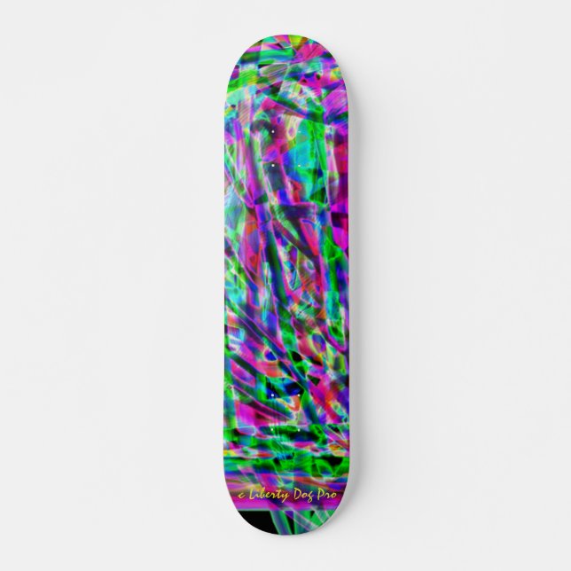 SKATE LIBERTY DOG PRO SHREDDER - SKATEBOARDS - NEON (Frente)