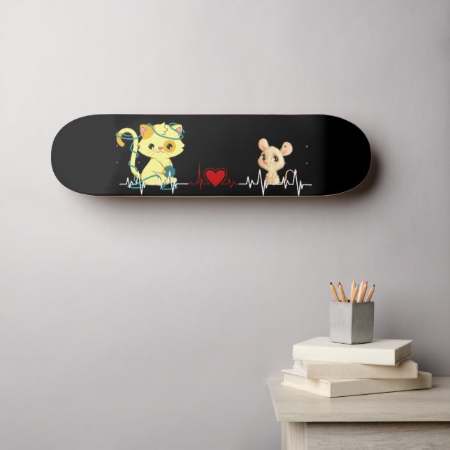 Skate Liebe zwischen Katze und Maus (Arte de parede (Horz))